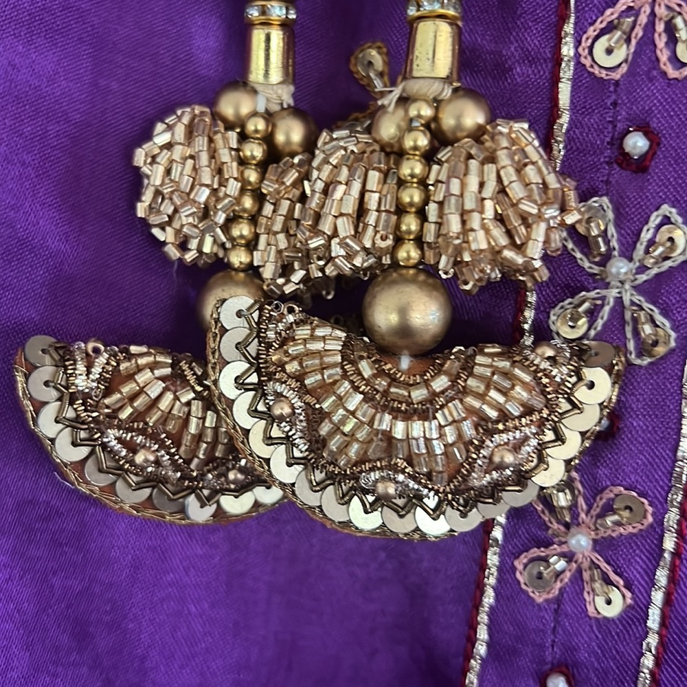 Purple Lehenga - Picture 9 of 9